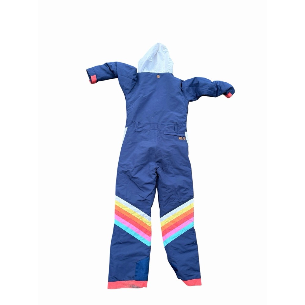 Tipsy Elves Ski Suit One Piece Snowsuit Snow Bib  Mens Large- Small Rip - Picture 5 of 8